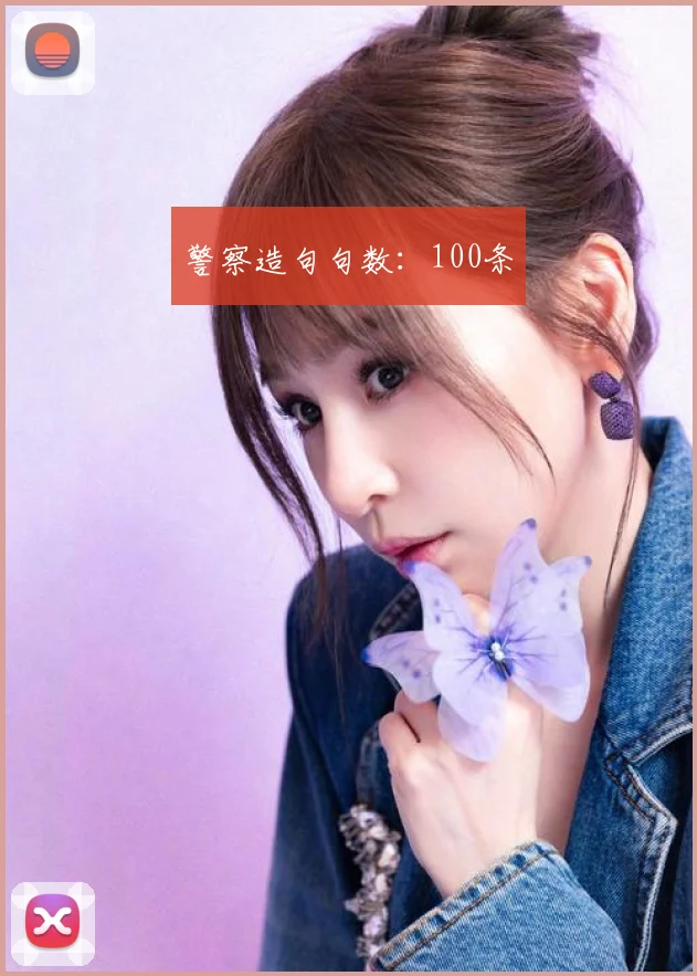警察造句句数:100条