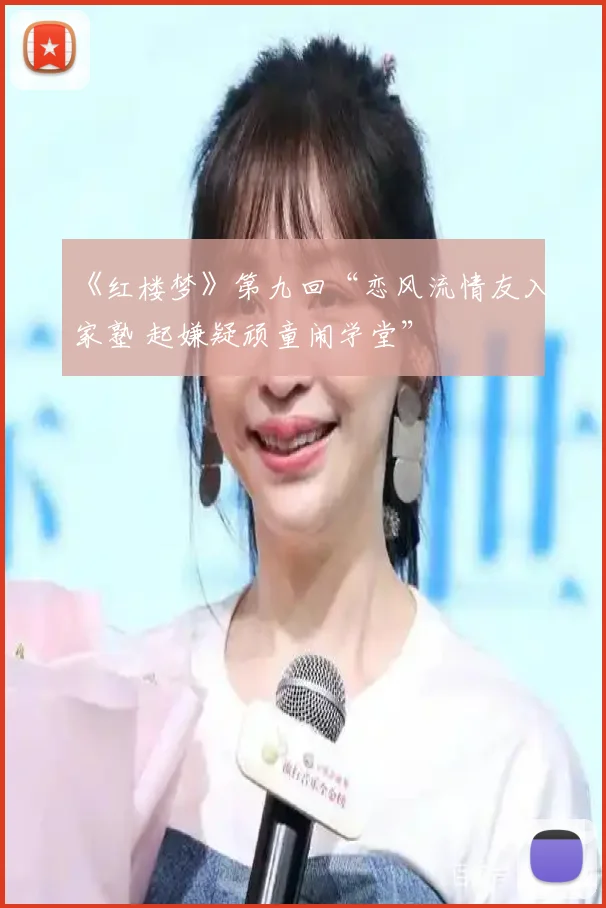 《红楼梦》第九回“恋风流情友入家塾 起嫌疑顽童闹学堂”